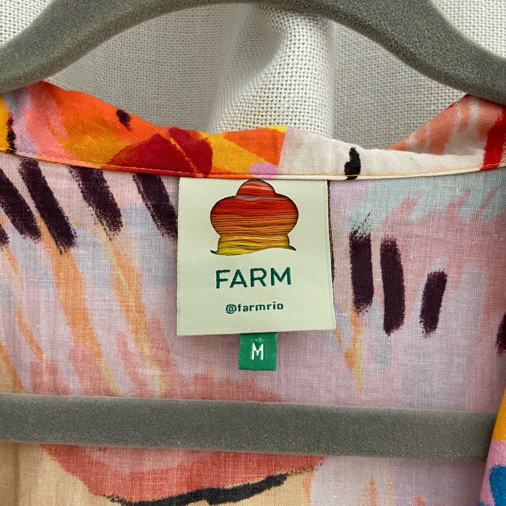 FARM Rio Colorful Abstract Crop Top - Picture 4 of 5